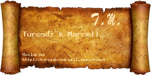 Turcsák Marcell névjegykártya