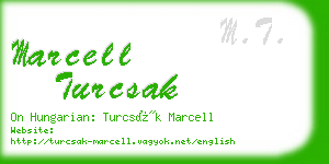 marcell turcsak business card